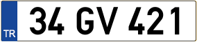 Trailer License Plate